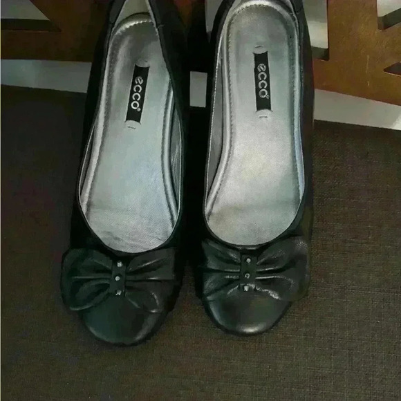 Ecco Bouillon Women's SlipOn Leather Loafers Black Sz 36 - Picture 2 of 7